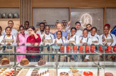 Group photograph inside Maison Kayser in Ouagadougou, Burkina Faso