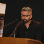 Ziad El Khoury presenting at the 2024 Salon des Anciens launch, ESIB–USJ
