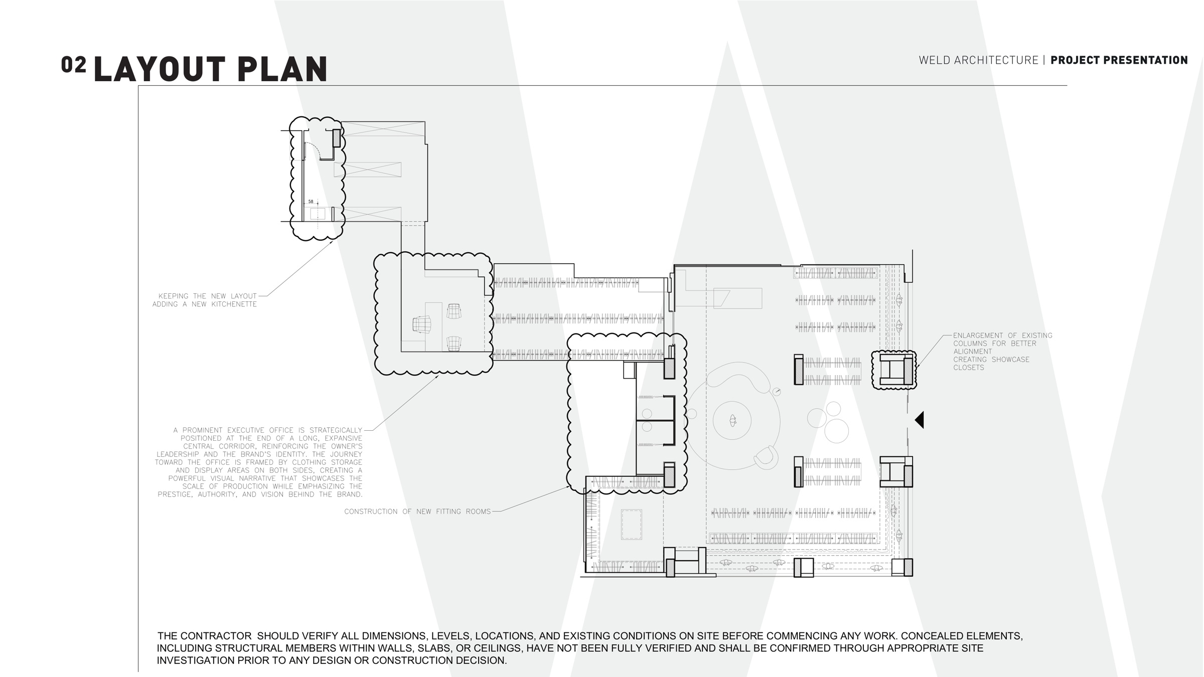 Ciel Boutique overall preliminary layout plan